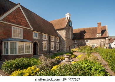 CANTERBURY, KENT, UK - JUNE 26, 2011:  Exterior View Of Canterbury  Museum Which Is Is Housed In The Medieval Poor Priests' Hospital, Formerly The Heritage Museum