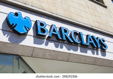 CANTERBURY, UK - 19TH JULY 2015: The Sign For A Barclays Bank Outlet In The UK, On 19th July 2015.