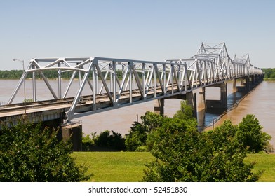 Cantilever Bridge Over The Mississippi River, Vicksburg, Mississippi