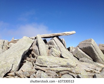 Cantilever Stone One Glyder Fach Snowdonia Stock Photo Edit Now