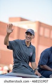 Canton, OH - 6 August 2016:  NFL Hall Of Fame Coach Tony Dungy  In A Parade.