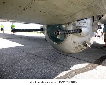 Canton, Ohio / USA - 08/11/2019: Undercarriage Of Collings Foundation's B-17 Flying Fortress 