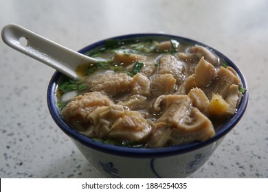 Canton Style Haggis Soup, In The Ceramic Bowl. It's A Classical Guangzhou Food.