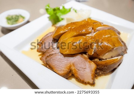Cantonese BBQ pork and chicken combo