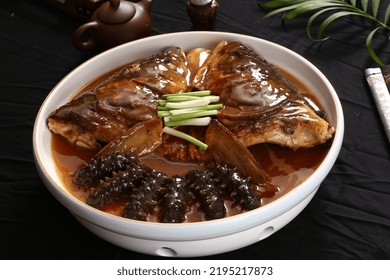 Cantonese Food, Cantonese Food, Sea Cucumber Fish Head