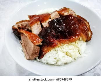 Cantonese Style Roasted Goose With Rice In Sham Tseng, Hong Kong