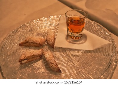 Cantucci and Vinsanto typical Tuscan product for a meal