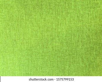 Canvas Background, Green Canvas Fabric Texture, Green Textile, Woven Surface, Closeup Burlap Detail Pattern With Space