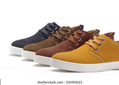 Canvas Shoes On White Background 