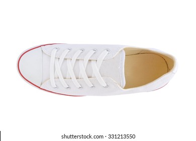 Canvas Shoes White On White Background