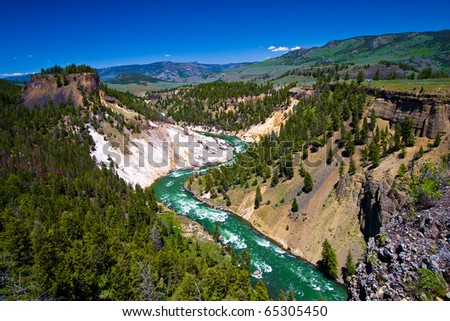 Similar – Foto Bild Yellowstone River Fluss