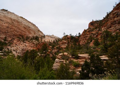 Canyon with clouds