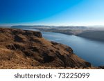 Canyon of Columbia river, (view from Wanapum Vista view point), Washington, USA