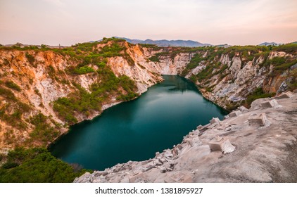 Canyon lake landscape in Thailand sunset - Shutterstock ID 1381895927