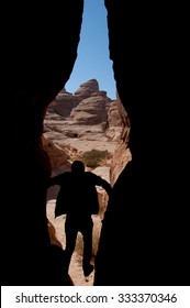 Canyon Landscape In Al-Hijr Al Hijr Archaeological Site Madain Saleh In Saudi Arabia