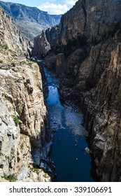 Canyon Near Buffalo Bill Dam In Wyoming