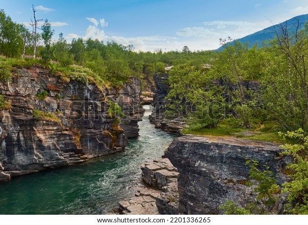 Canyon On Abisko River Stock Photo 2201336265 | Shutterstock