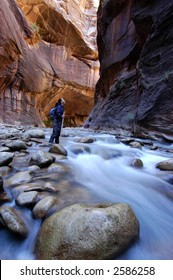 Canyoneering In The Narrows, Zion