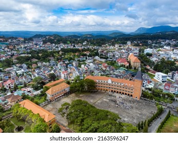 Cao dang su pham Da Lat or Pedagogical College Dalat or Lycee Yersin School in Dalat, Vietnam. The school was founded in 1927 in Dalat to educate the children of French colonialists