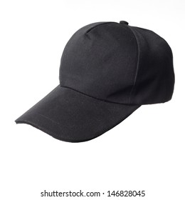 black baseball hat