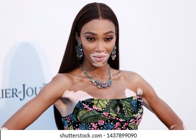 CAP D'ANTIBES, FRANCE - MAY 23: Winnie Harlow attends the amfAR Cannes Gala 2019 at Hotel du Cap-Eden-Roc on May 23, 2019 in Cap d'Antibes, France. 