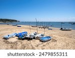Cap Ferret (Arcachon Bay, France). The beach of the oyster district of Piraillan