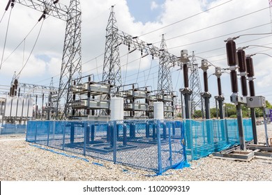 Capacitor Bank In High Voltage Substation