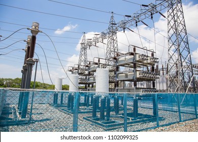 Capacitor Bank In High Voltage Substation