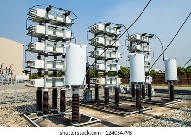 Capacitor bank in high voltage substation