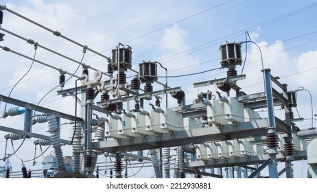 Capacitor Bank Set In High Voltage Substation