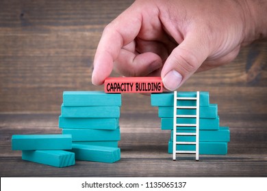Capacity Building. Business Concept With Colorful Wooden Blocks - Shutterstock ID 1135065137