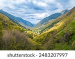 Capdella, Catalonia, Spain: Vall Fosca as seen from Capdella Lookout