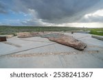 Cape Agulhas, the geographic southern tip of Africa and the beginning of the traditional dividing line between the Atlantic and Indian Oceans