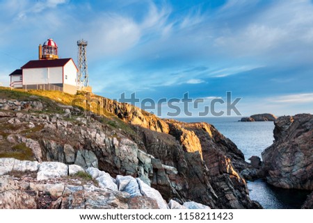 Cape Bonavista Lighthouse, Newfoundland. Bonavista, Newfoundland and Labrador, Canada.