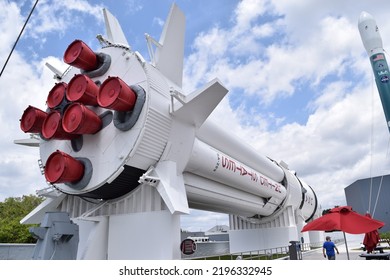 Cape Canaveral, FL - May 2020: Rocket From The Rocket Garden At Kennedy Space Center Visitor Complex