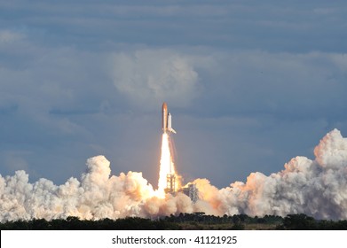 CAPE CANAVERAL, FL - NOVEMBER 16: Space Shuttle Atlantis launches from the Kennedy Space Center November 16, 2009 in Cape Canaveral, FL. - Powered by Shutterstock