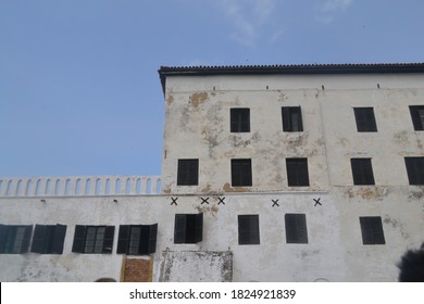 Cape Coast / Ghana - June 2011: Elmina Castle - The Historic Slave Trade Castle On The Atlantic Coast