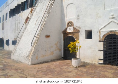 Cape Coast / Ghana - June 2011: Elmina Castle - The Historic Slave Trade Castle On The Atlantic Coast