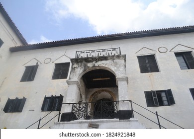 Cape Coast / Ghana - June 2011: Elmina Castle - The Historic Slave Trade Castle On The Atlantic Coast