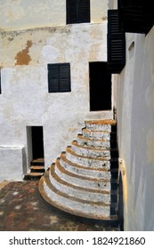 Cape Coast / Ghana - June 2011: Elmina Castle - The Historic Slave Trade Castle On The Atlantic Coast