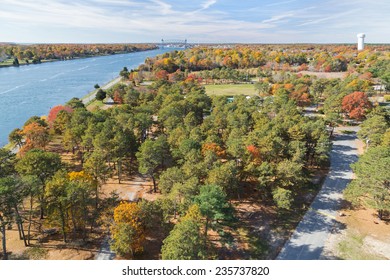 Cape Cod Canal On An Autumn Day