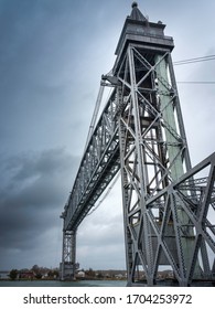 Cape Cod Canal Railroad Bridge On Stormy Day