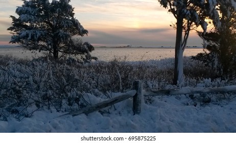 Cape Cod In Winter - Snowfall