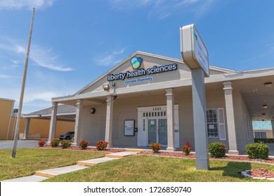 Cape Coral, Florida / USA - 5-9-20: Liberty Health Sciences Cannabis Dispensary A Medical Marijuana Dispensary Located In Cape Coral FL Illustrative Editorial 