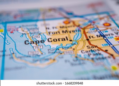 Cape Coral On USA Map