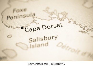 Cape Dorset. Canada On A Map.