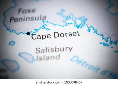 Cape Dorset. Canada On A Map.