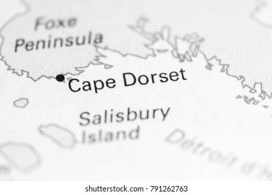 Cape Dorset. Canada On A Map.