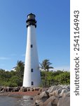 Cape Florida Light (1855), Cape Florida, Key Biscayne, Florida, USA