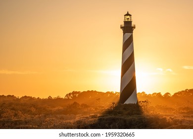 Cape Hatteras Light House At Sunset